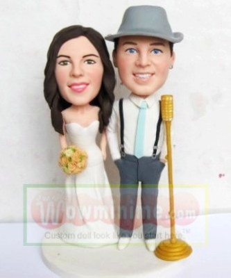 custom cake toppers - Rock Singer 10704